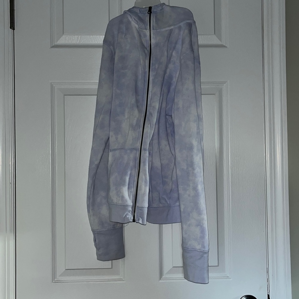 So American Heritage The Lounge Life Purple Tie Dye Zip Hoodie | Size L